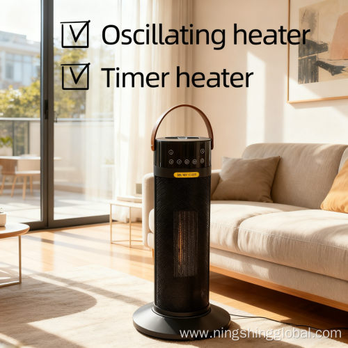 Smart Electronic Touch Panel Fan Heater with Adjustable Thermostat and Safety Features